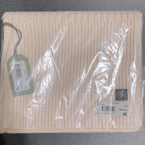 ALL SAINTS NWT Wool Blend Rib Mix Scarf - Picture 4 of 4